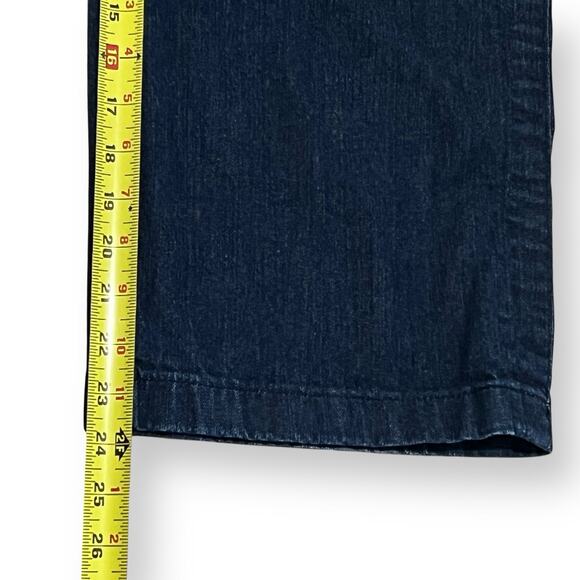 J. Crew Womens 28 31"x24" Rayner Wide Leg Crop Dark Wash Blue Trouser Jean F9246 - Picture 11 of 11